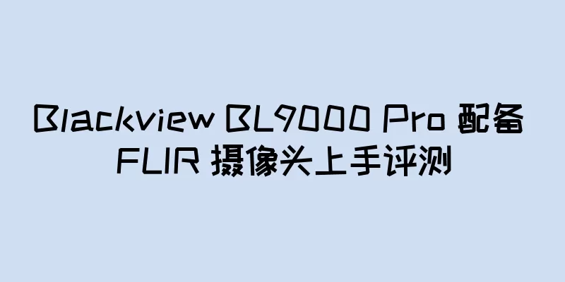 Blackview BL9000 Pro 配备 FLIR 摄像头上手评测